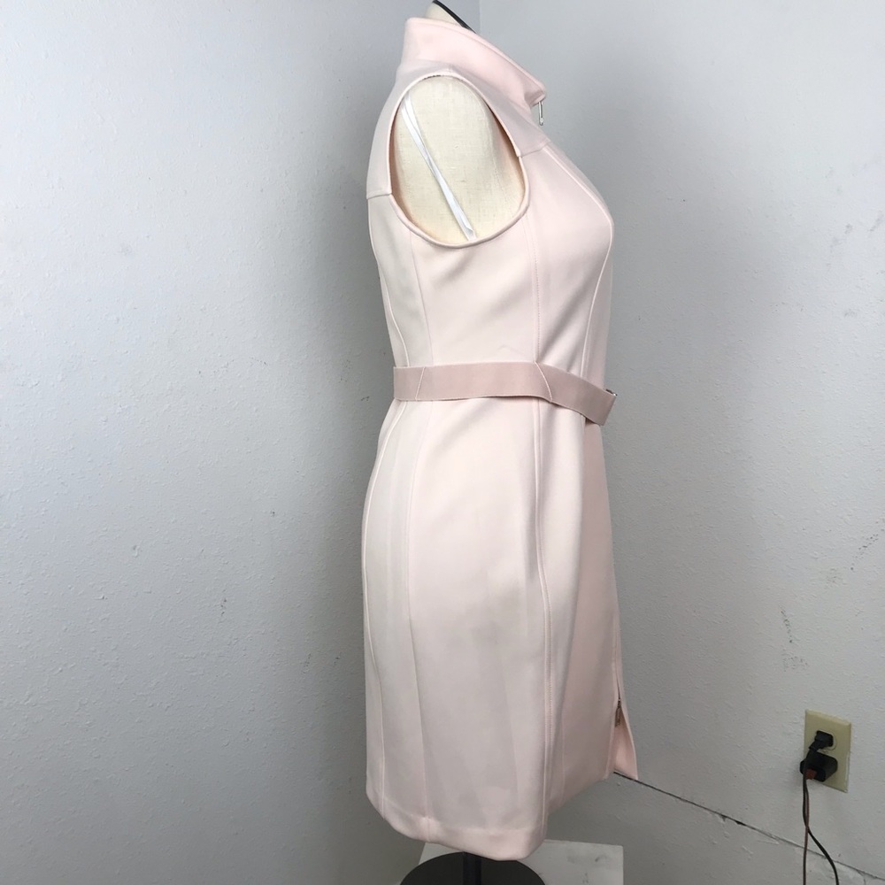 Tommy Hilfiger Sleeveless Sheath Dress Women’s Size 14 Color Peach Front Zip. - Picture 2 of 16